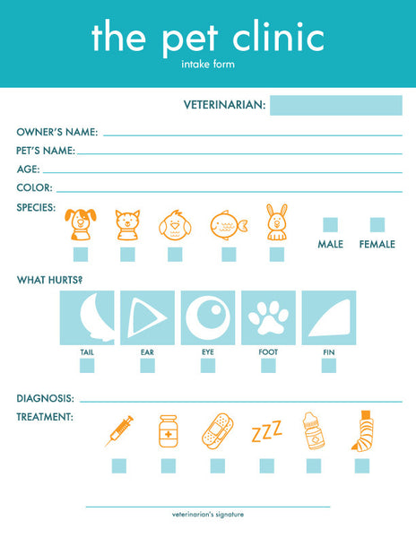 Play Vet Clinic Printables