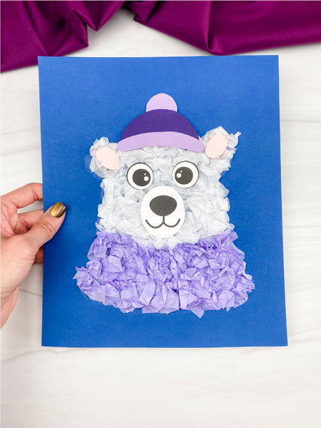 tissue paper polar bear