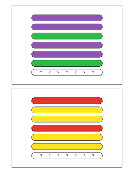 2 popsicle stick pattern cards