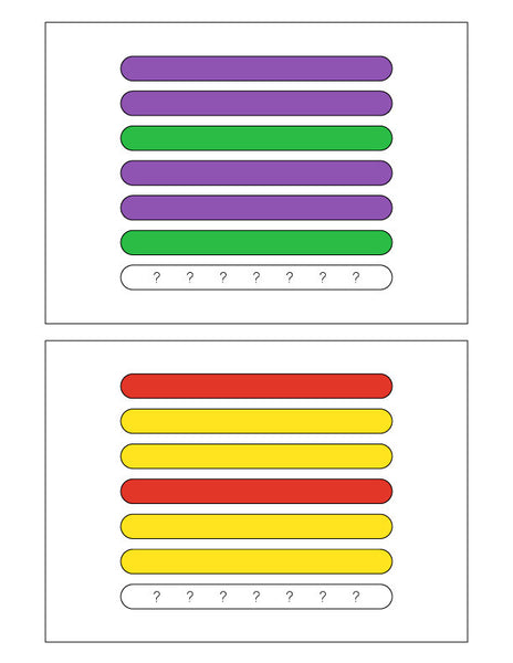 2 popsicle stick pattern cards