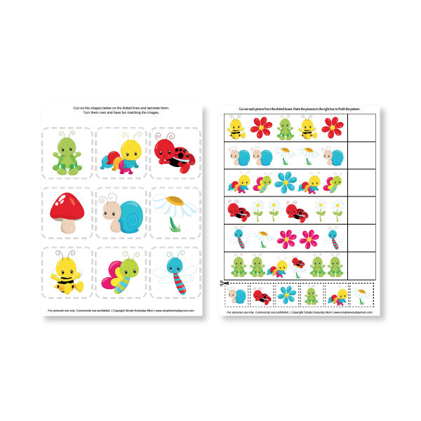bug worksheets