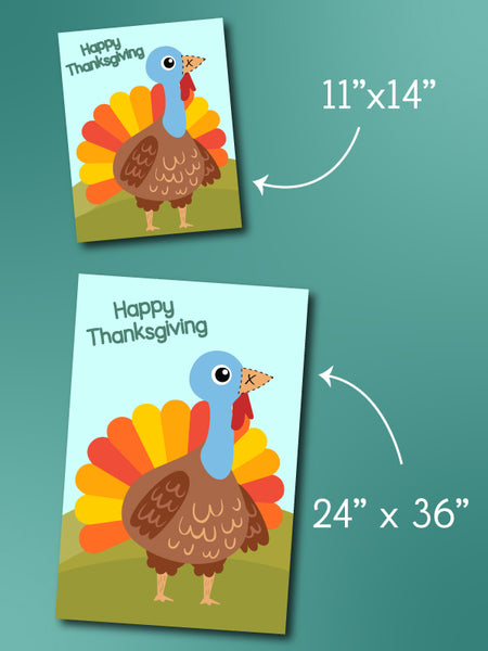 Pin The Beak on the Turkey Game