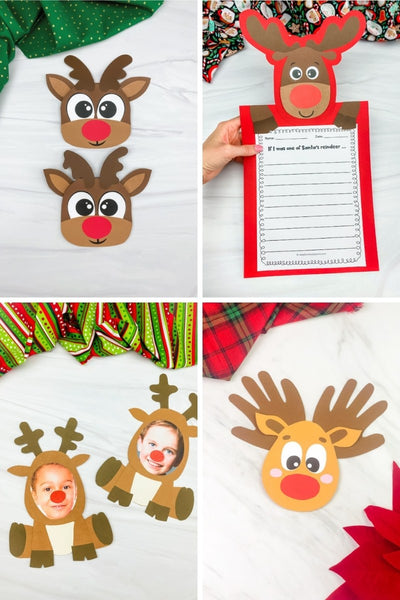 reindeer activities for kids image collage