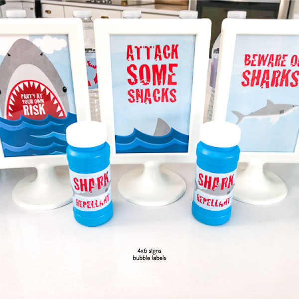 Shark Party Printables