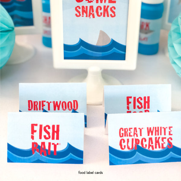 Shark Party Printables