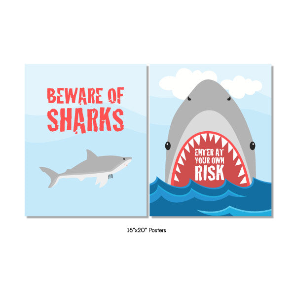 Shark Party Printables