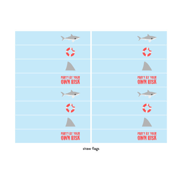 Shark Party Printables