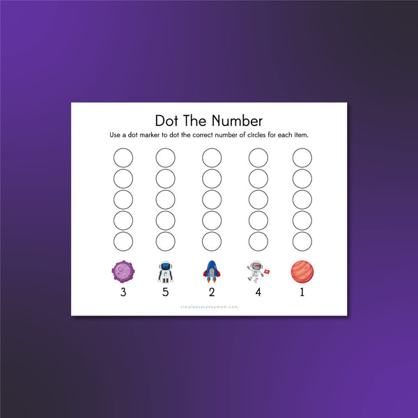 Space Do A Dot Printables
