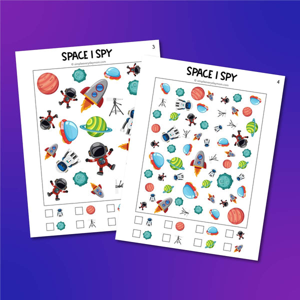 Space I Spy Printables