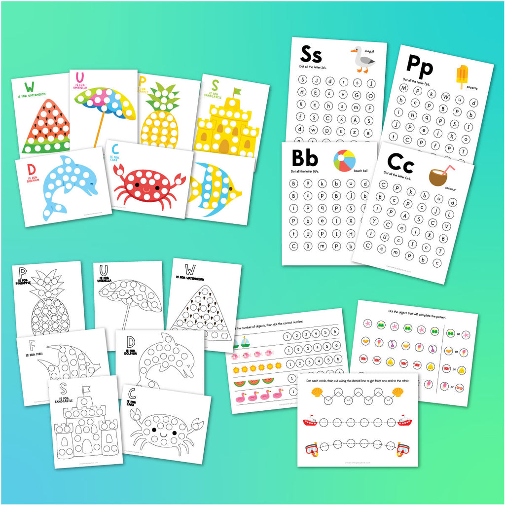 Summer Do A Dot Printables