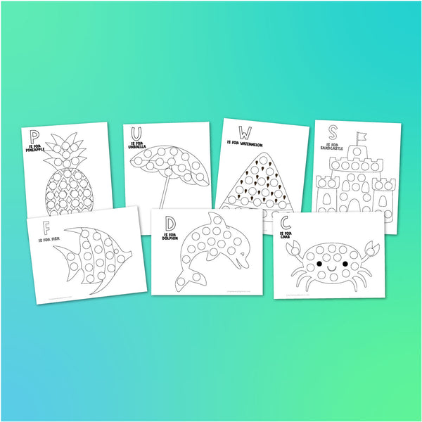 Summer Do A Dot Printables
