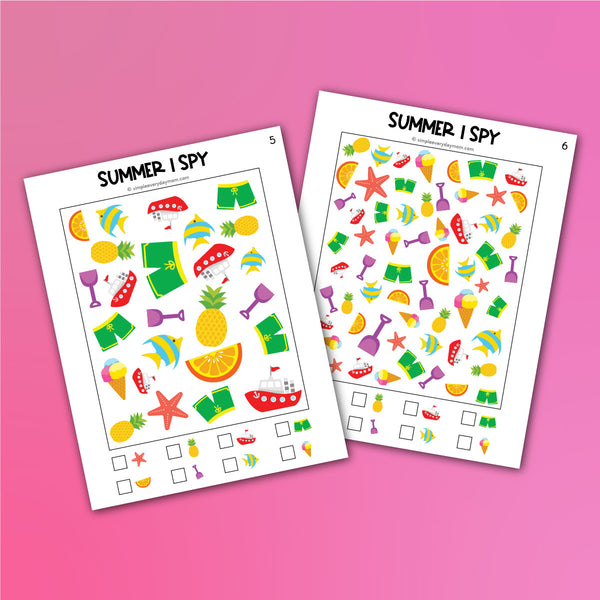 Summer I Spy Printables