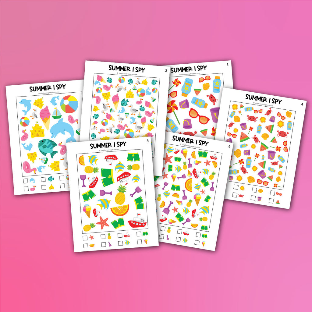 Summer I Spy Printables