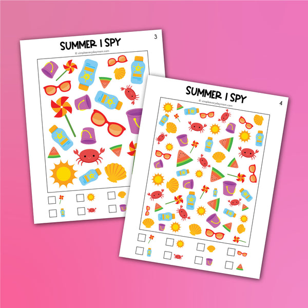 Summer I Spy Printables