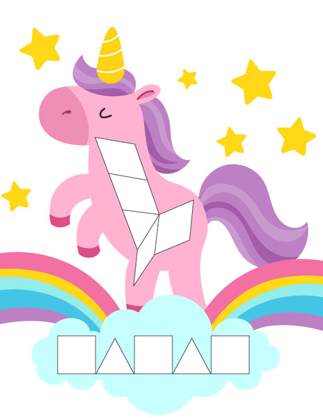 Unicorn Pattern Block Mats