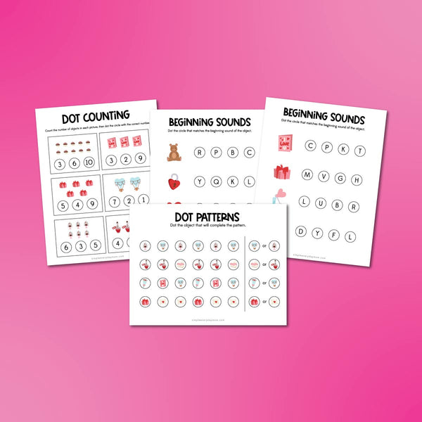 Valentine Do A Dot Printables For Kids