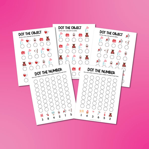 Valentine Do A Dot Printables For Kids