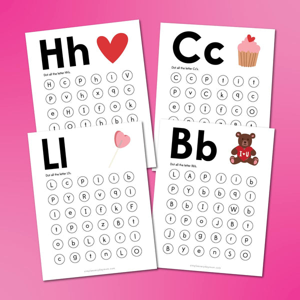 Valentine Do A Dot Printables For Kids