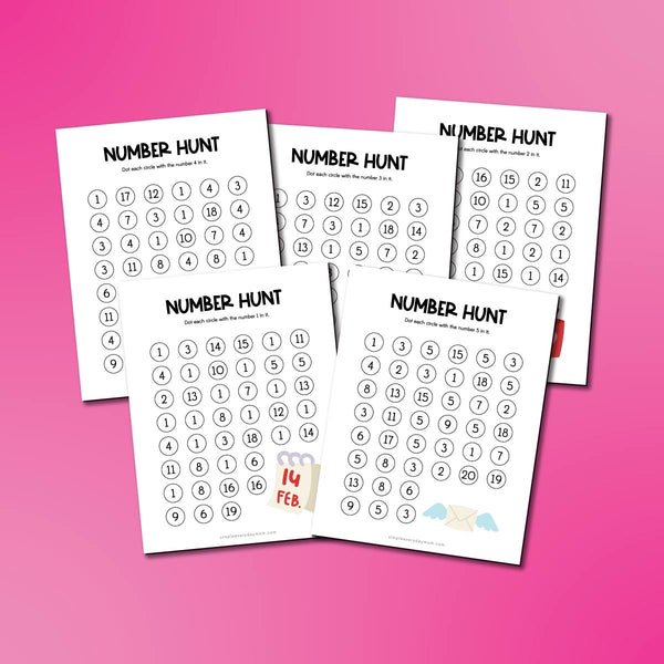 Valentine Do A Dot Printables For Kids