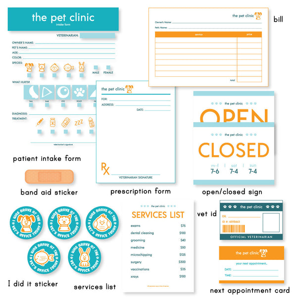 Play Vet Clinic Printables