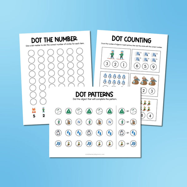 Winter Do A Dot Printables