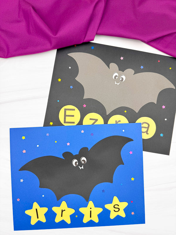 Bat Name Craft Template for Halloween