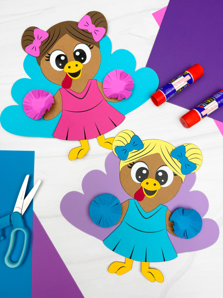 Cheerleader Turkey Disguise Template For Girls