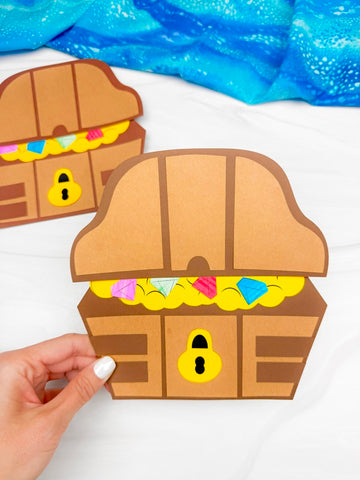 Pirate Chest Craft Template