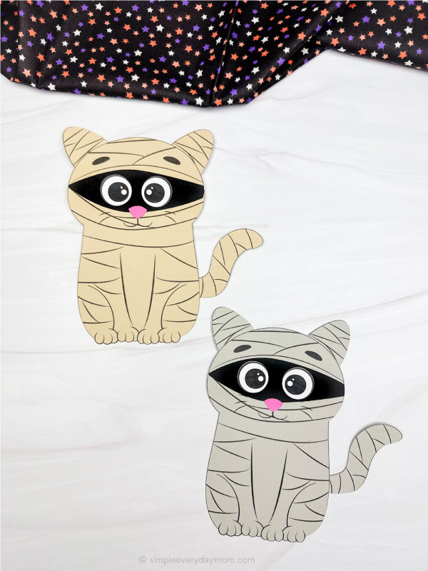 Mummy Cat Craft Template