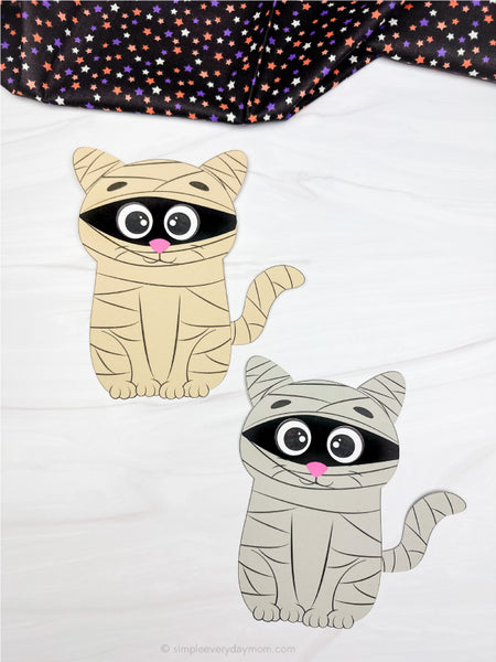 Mummy Cat Craft Template