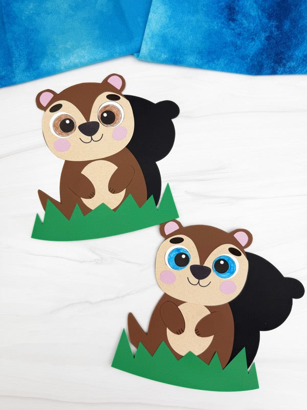 Groundhog Shadow Craft Template