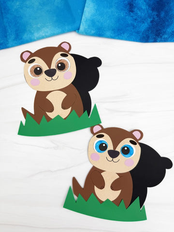 Groundhog Shadow Craft Template