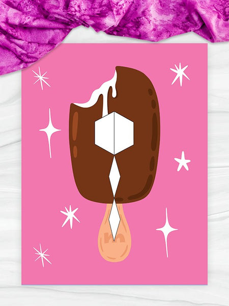 ice cream bar pattern block mat printable