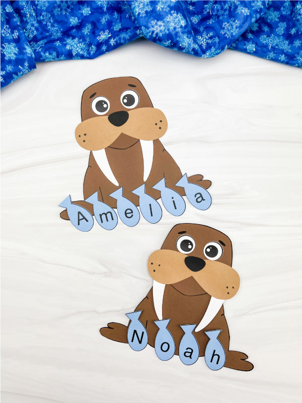 Walrus Name Craft Template