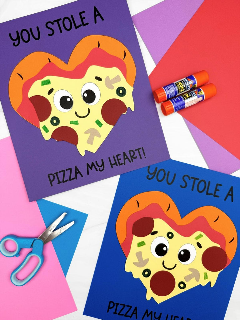 Pizza Valentine Craft Template | Kids Valentine's Day Activity – Simple ...