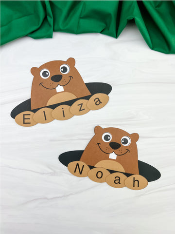 Groundhog Name Craft Template