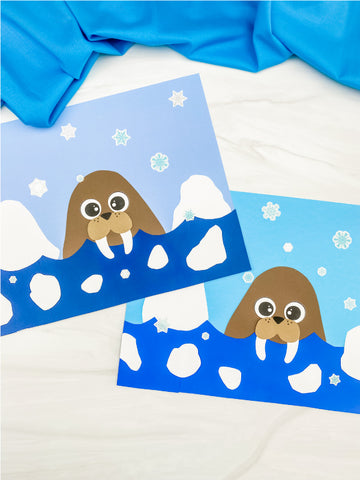 Walrus Winter Craft Template
