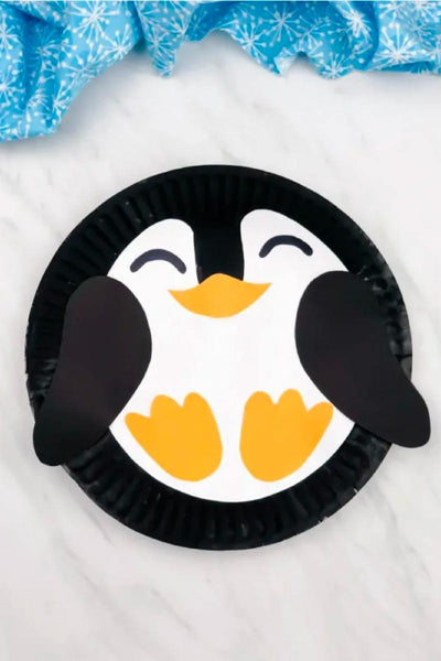 paper plate penguin