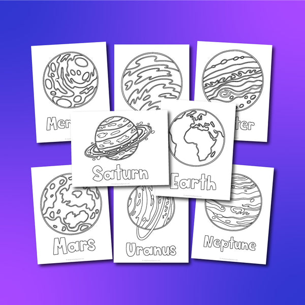 Planet Coloring Pages For Kids