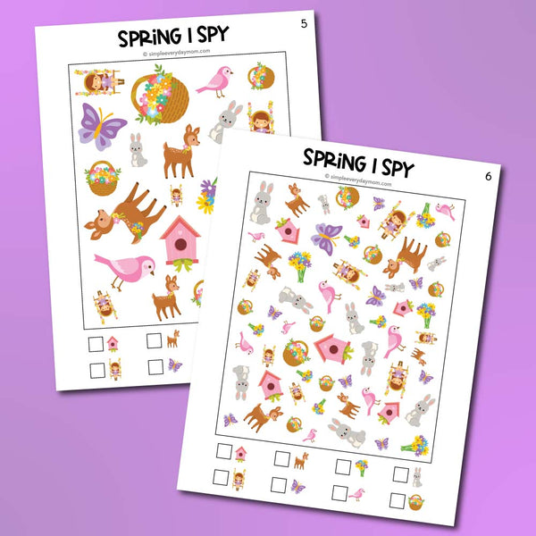 Spring I Spy Printables