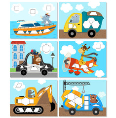 Transportation Pattern Block Mats