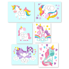 Unicorn Pattern Block Mats