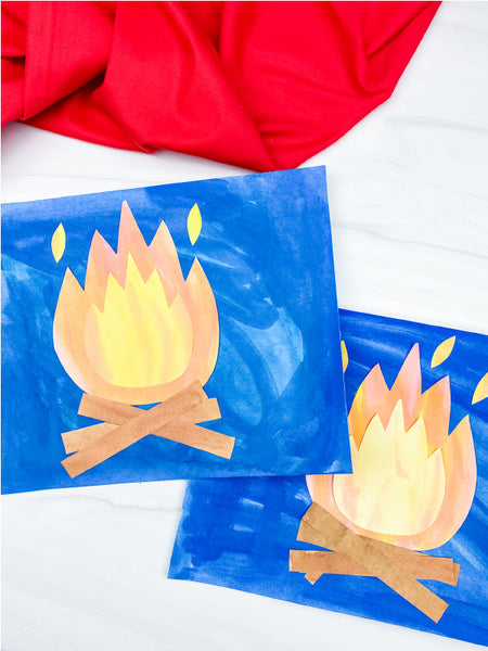 2 campfire art projects