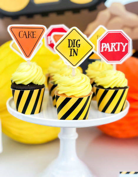 construction party printables