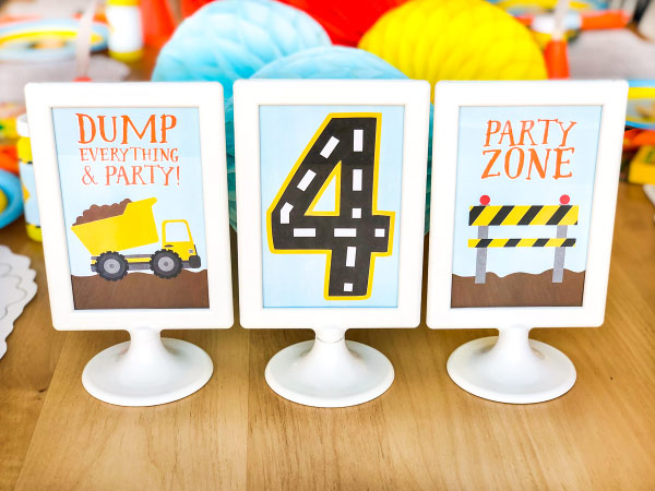 Construction Party Printable Set