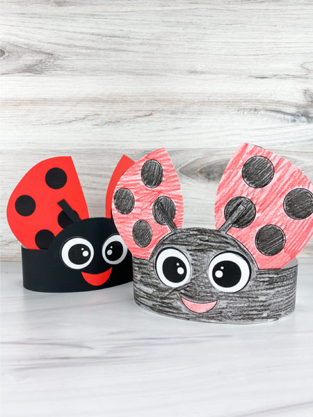 2 ladybug headband crafts