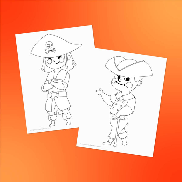 pirate coloring pages