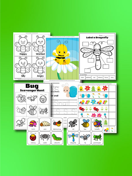 bug worksheets for kids
