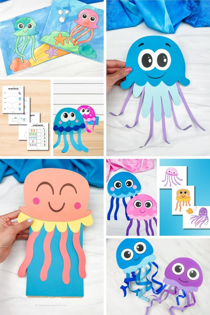 jellyfish activities for kids image collage