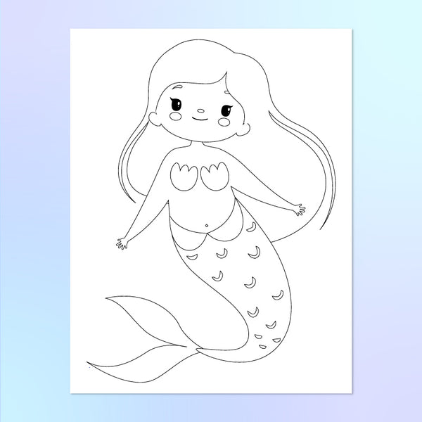 coloring pages of mermaid 